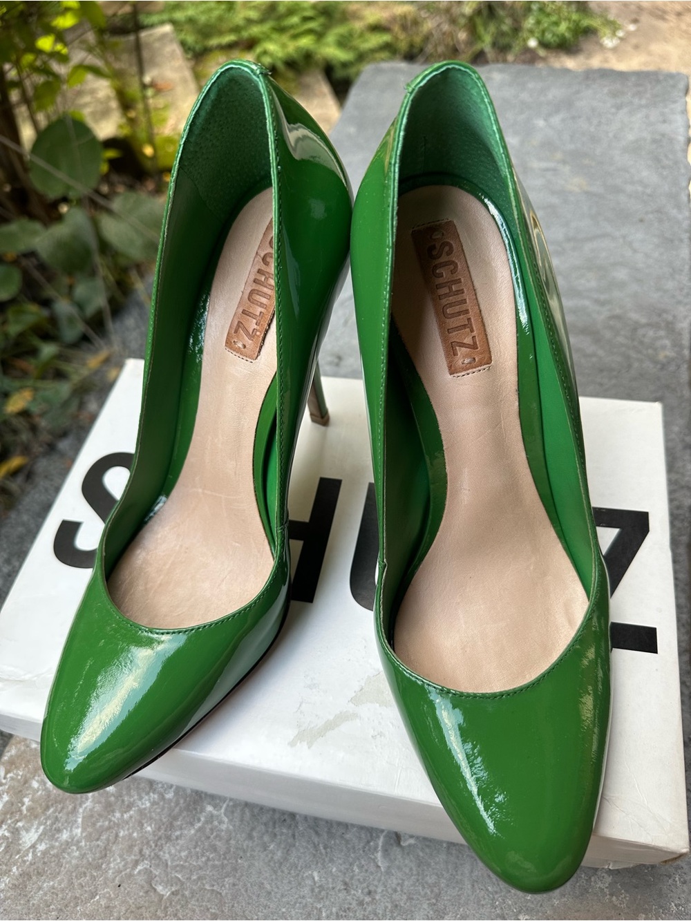 🆕 Schutz ✨Scarpin Verniz Heels ✨New Jade✨ Patent Leather✨Size EU 41/ US 10✨ NIB!